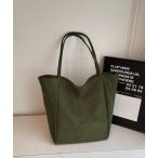 トートバッグ スウェード調無地トートバッグ レディース