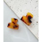 ショッピングヘアクリップ ヘアクリップ 「 Jelly moo / ジェリームー 」 ミニスクエア ニュアンス ヘアクリップ ( 2個セット )