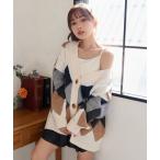 カーディガン アーガイル柄ニット