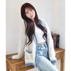 カーディガン モヘアミックスカー