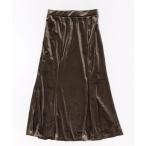 スカート ベロアマーメイドフレア