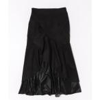 スカート スエードポンチ切替フレ