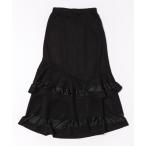 スカート スエードポンチティアー