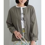 ジャケット テーラードジャケット ビンテージ調ボタンデザインブルゾン レディース