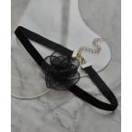  короткое колье [resonance] роза узор бур nji-× велюр короткое колье женский 