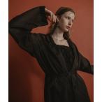 ドレス Shirred layered dress set