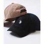 キャップ 帽子 U.S. POLO ASSN./ユーエスポロアッスン ツイル ワンポイント刺繍 ローキャップ ベースボールキャップ 帽子 レディース