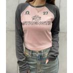 tシャツ ショート丈ラグランロングスリー