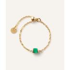 指輪 リング K10YG エメラルド チェー