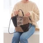 トートバッグ ファー切り替え2wayトートバッグ レディース