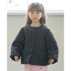 ブルゾン アウター パール付きキルティングペプラムブルゾン キッズ 子供服 女の子