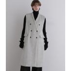 コート アウター ヘリンボンシャギージレ レディース