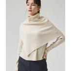 ニット セーター 「新色追加！25AW」アシメスヌードリブニット/秋服/冬服/2WAY/スヌード取り外し可能 レディース