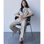  выставить [2025AW] выставить большой размер рубашка жакет широкий брюки 2 позиций комплект верх и низ в комплекте [...] женский 