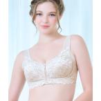 ブラジャー 細みえフロントファスナー綿混ブラ25 ブラデリス 補正下着 補整 ブラレット