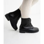  ботинки [POMPKINS/pop gold z] средний каблук гонки выше ботинки Kids ребенок девочка 