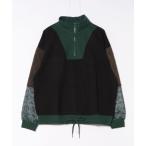 ショッピングパッチワーク 「チャイハネ」パッチワークMEN'Sハーフジッププルオーバー メンズ レディース