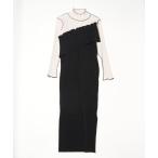 ワンピース kotohayokozawa SPIRAL WAVE LONG SLEEVE DRESS HIGH NECK TDX5A-SPLD02