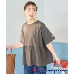 「FREAK'S STORE」 「champion」半袖カットソー フリ- スミクロ レディース