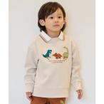 ショッピング恐竜 トレーナー  恐竜アップリケ衿つきトレーナー キッズ 子供服 男の子