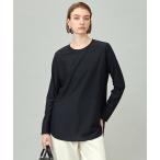 tシャツ ライトトリコット バックスリット入り長袖プルオーバー レディース
