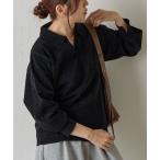 ニット セーター ベロアモールスキッパーポロニット レディース