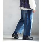 ジーンズ デニム デニムパンツ はぎはぎパネるデニム レディース