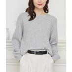 ニット セーター 「ウォッシャブル」ケーブル編ニット レディース