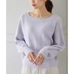 ショッピングラメ ニット セーター ラメ入チェック編ニット レディース