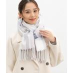 ショッピングバター ストール マフラー 「シアバター加工・抗菌防臭・吸湿発熱」チェック柄ストール レディース