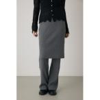 スカート リブニットスカートパンツ 秋服 / 2枚セット