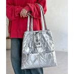 ショッピングトートバッグ レディース トートバッグ キルトロゴトートバッグ レディース