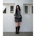 ショッピングティアード ベスト ジレ tiered midi gilet / ティアードミニジレ レディース