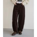 ショッピングコーデュロイ パンツ 「WEB限定」コーデュロイカーブパンツ レディース