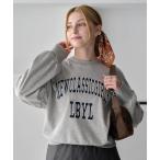 ショッピングＺＡＫＫＡ トレーナー スウェット ライトウェイトロゴスウェット レディース