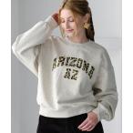 ショッピングＺＡＫＫＡ トレーナー スウェット レオパードロゴスウェット レディース