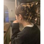 ヘアクリップ ヒョウ柄ビッグリボン付きヘアクリップ