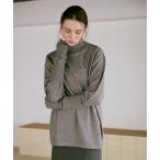 ニット セーター K2732 アームウォーマー付きシルキーニットプルオーバー レディース