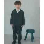 ショッピング小物 フォーマル 発表会 卒園式 入学式 ノーカラージャケット + タックパンツ セット / キッズ 110cm-130cm キッズ 子供服 男の子 女の子