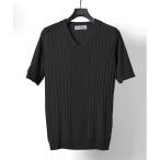 ショッピングTIB 「BUFFALO BOBS」 半袖ニット 2-3 ブラック メンズ