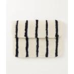 [Abahouse Devinette] полоса рисунок клатч - бежевый женский 