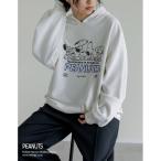 ショッピングリエディ トレーナー スウェット 「PEANUTS」「別注」オーバーサイズフーディー レディース