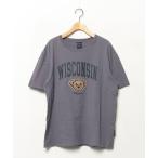 [SHIPS] короткий рукав футболка [TEDDY BEAR сотрудничество ] L серый мужской 