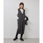 ショッピングマキシ丈 ジャンパースカート ニットジャンパースカート/着丈が選べる・リンクコーデ