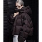 ダウンコート ダウンジャケット ドローコードフーディークロップドダウンジャケット レディース