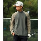 tシャツ ORANGE LABEL / 異素材 ラグラン モックネックシャツ メンズ