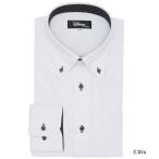 ショッピングクールビズ フォーマル シャツ 「Disney ディズニー」 形態安定ノンアイロン ボタンダウン 長袖ストレッチビジネスワイシャツ メンズ