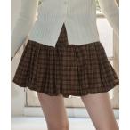 スカート チェックバルーンスカート/check balloon skirt