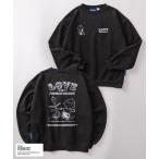 トレーナー スウェット 「72」「PEANUTS/ピーナッツ」ブリーチ加工 ヴィンテージデザイン バックプリント 裏起毛スウェット メンズ レディース