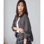ブラウス シャツ 裾ドロストシャツ レディース